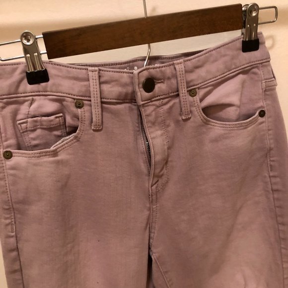 Mossimo High-Rise Light Purple Distressed Skinny Jeans 27 waist/4 regular - Picture 3 of 5